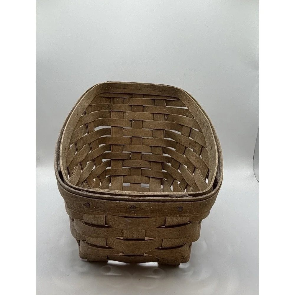 Vintage Longaberger Basket 1983 Handwoven Dresden Ohio USA 7.5